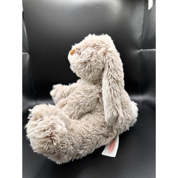 Melissa and Doug Plush Burrow Bunny Brown White Rabbit Big Feet Stuffed Animal - Picture 6 of 10